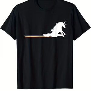 Black Unicorn Graphic T-Shirt